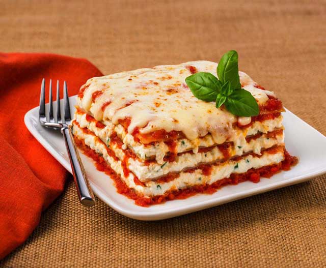 Lasagna với lớp phô mai